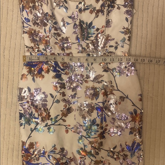 NOOKIE Floral White and Purple Women's Dress - Picture 7 of 8